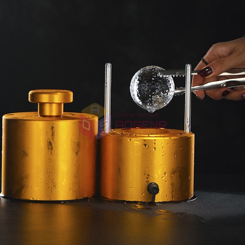 Aluminum ice ball maker bar - aluminum,