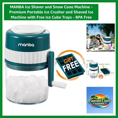 Manual hand crank ice crusher - hand,