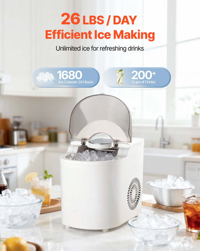 Countertop ice maker cubes - countertop,